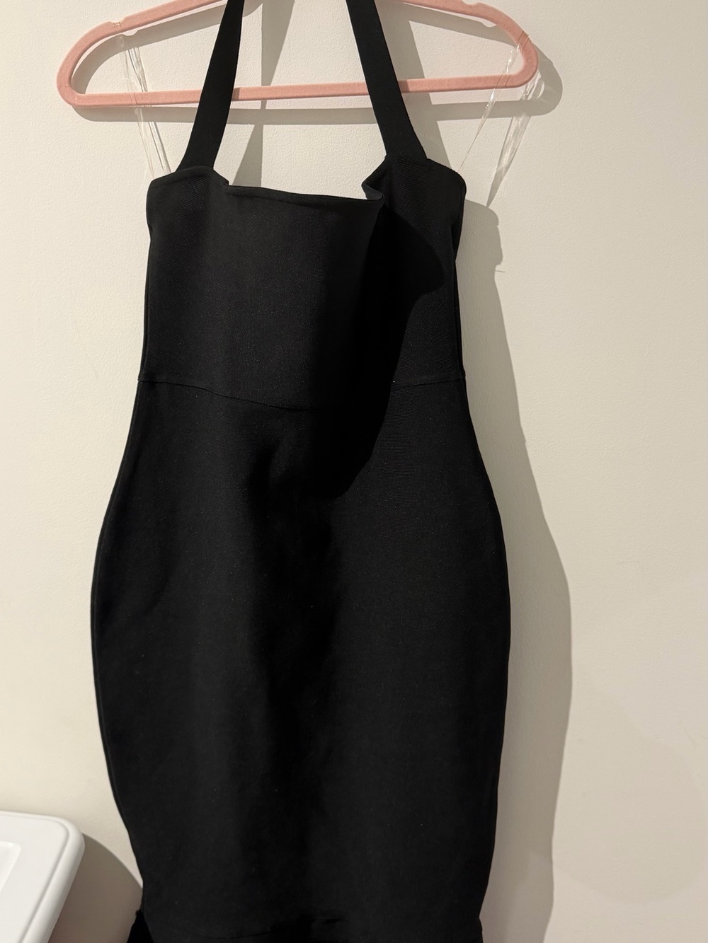 Elegant One-Shoulder Black Mermaid Dress - Picture 3 of 4